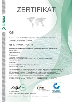 Zertifikat QS 2021